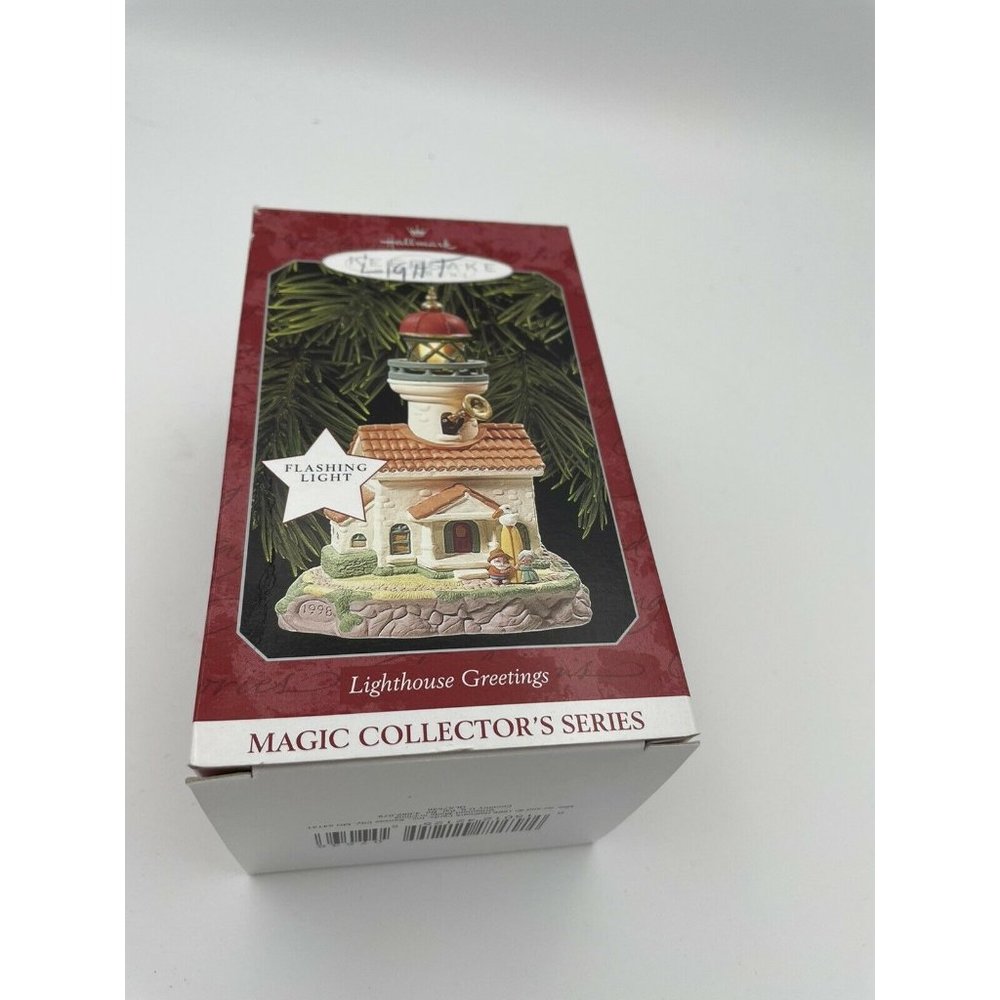 Vtg Hallmark Keepsake Ornament "Lighthouse Greetings" Magic Collector's Series